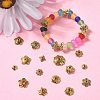 150Pcs 15 Style Tibetan Style Alloy Flower Bead Caps TIBE-YW0001-56-3
