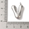Non-Tarnish 304 Stainless Steel Pendants STAS-M017-08P-22-3