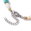 Summer Beach Natural Shiva Eye Shell Link Bracelets BJEW-JB10287-5