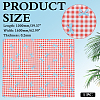Bowknot & Tartan Pattern Cotton Fabric DIY-WH0890-31A-2