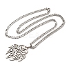 Non-Tarnish 201 Stainless Steel Irish Knot Pendant Necklaces LS-NJEW-D066-01P-1