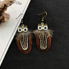 Alloy Enamel Dangle Earrings for Women WGBD3DC-07-1