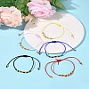 5Pcs Nylon Thread Bracelets BJEW-FS00020-10