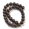 Synthetic Gold Clinquant Stone Beads Strands G-P549-A01-03E-2