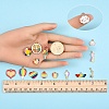 30Pcs 15 Styles Rainbow Color Alloy Enamel Pendants ENAM-YW0005-45-4