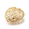 Brass with Cubic Zirconia Pendants KK-E792-30G-03-2