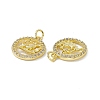 Real 18K Gold Plated Brass Micro Pave Clear Cubic Zirconia Pendants KK-E068-VB409-11-3