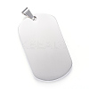 Tarnish Resistant 304 Stainless Steel Stamping Blank Tag Pendants LS-STAS-R090-34-2