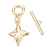 Brass Toggle Clasps KK-N254-164G-1
