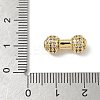 Brass Micro Pave Cubic Zirconia Beads KK-Q068-53G-3