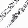 304 Stainless Steel Figaro Chain Necklaces NJEW-H445-20P-2