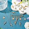 24Pcs 4 Styles Rack Plating Alloy Pendants FIND-TA0010-59-7