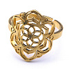 201 Stainless Steel Adjustable Rings RJEW-C074-06G-1