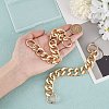 2Pcs Aluminum Curb Chain Purse Strap Extender FIND-HY0004-37LG-3