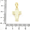 Brass Micro Pave Cubic Zirconia Virgin Mary European Dangle Charms KK-D325-27G-04-3