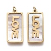 Natural Shell Pendants X-STAS-H100-01G-2