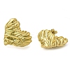 Ion Plating(IP) 304 Stainless Steel Heart Stud Earrings EJEW-I312-06G-1