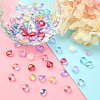 100Pcs 10 Colors Transparent Glass Beads GLAA-CJ0001-56-8