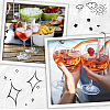 Glass Wine Glass Charms AJEW-SC0001-59-5