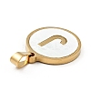 PVD Vacuum Plating 304 Stainless Steel with White Shell Pendants STAS-G268-01J-G-3