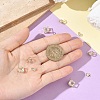 3Pcs 3 Styles Brass Micro Pave Clear Cubic Zirconia Charms Pendants ZIRC-YW0001-35-3