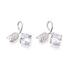 Brass Micro Pave Cubic Zirconia Pendants KK-T074-72P-01-1