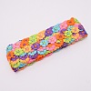 Flower Polyester Trim Ribbon OCOR-WH0060-02-1