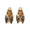 304 Stainless Steel Enamel Pendants X-STAS-F347-08G-1