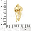 Brass Micro Pave Cubic Zirconia Pendants KK-U058-52G-3