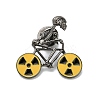 Halloween Theme Skeleton with Bike Enamel Pins LS-JEWB-Z045-01B-1