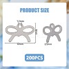 200Pcs 201 Stainless Steel Pendants STAS-DC0017-13-2
