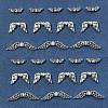 75Pcs 3 Styles Tibetan Style Alloy Fairy Wing Beads TIBEB-FS0001-15-7