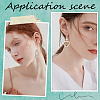 80Pcs 2 Color Rectangle 304 Stainless Steel Stud Earring Findings STAS-SC0008-54-5