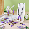 20Pcs 10 Styles Resin & Wood Pendants WOOD-TA0002-67A-7