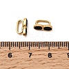 304 Stainless Steel Rhinestone Watch Band Charms STAS-P431-39B-G-3