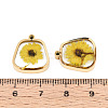 304 Stainless Steel Epoxy Resin Pendants STAS-T072-28-4
