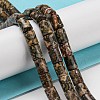 Natural Leopard Skin Jasper Beads Strands G-Q1008-A06-4