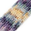 Gradient Color Natural Colorful Fluorite Beads Strands G-NH0001-H01-01-1