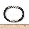 Braided Leather Cord Bracelets for Men BJEW-Z081-18P-4
