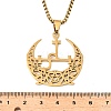 201 Stainless Steel Hollow Crescent Moon Pendant Box Chain Necklaces LS-NJEW-M086-02G-3