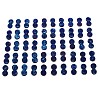 Electroplate Natural Druzy Crystal Cabochons G-L047-8mm-06-2
