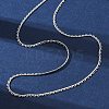 Brass Link Chain Necklaces for Women NJEW-D302-13P-4