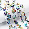 Handmade Millefiori Glass Beads Strands LK137-4