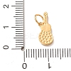 304 Stainless Steel Micro Pave Clear Cubic Zirconia Charms CU-CBAB6EC-21G-3