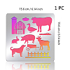 Stainless Steel Cutting Dies Stencils DIY-WH0279-139-4