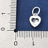 Brass Micro Pave Cubic Zirconia Pendants KK-H204-01S-05-3