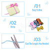 8 Bundles Polyester Glitter Power Ribbons OCOR-TA0002-93-5