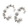 Non-Tarnish 304 Stainless Steel Flower Stud Earrings EJEW-K290-01P-1