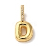 Brass Micro Pave Cubic Zirconia Pendants KK-K345-13D-G-1