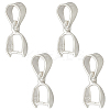 4Pcs 925 Sterling Silver Ice Pick Pinch Bails FIND-HS0002-08B-1